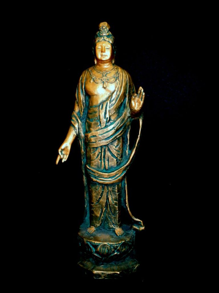 新品本物-銅•製 仏像• 人物像彫刻置物 古作伝 ...