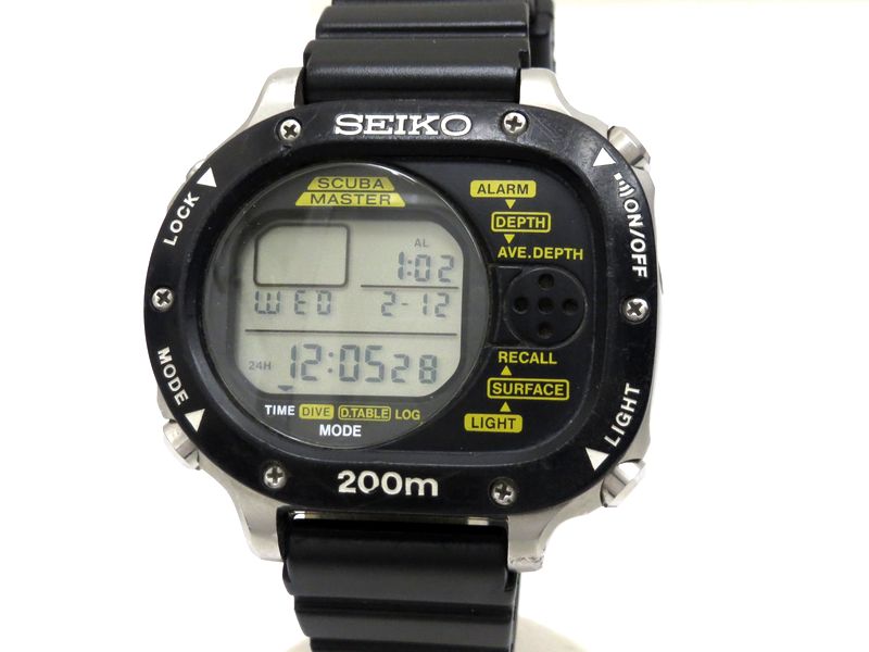 セイコースキューバマスターデジタル時計 - 腕時計(デジタル)