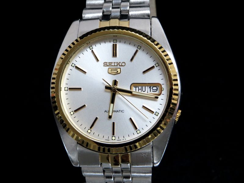 SEIKO5 7s26-0050 裏スケ ピラミッドベゼル - 腕時計(アナログ)