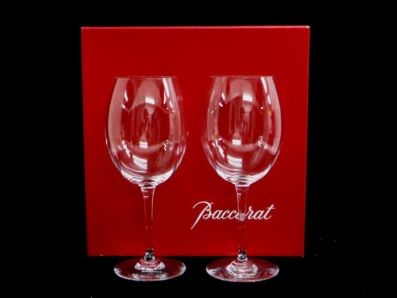 バカラ ボルドー ワイングラス ペア BACCARAT 醜く